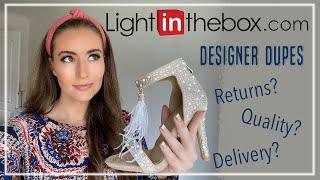 Light in the Box HONEST Review - Jimmy Choo Viola & Louboutin Kate Dupes | Shoe Try On UNSPONSORED