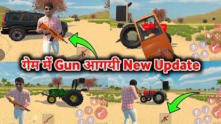 Indian vehicles simulator 3d character with gun update || Indian tractor game me gun kaise le ||