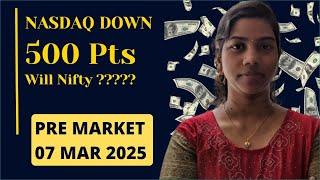 "Nasdaq Again Down 500 Pots?" Pre Market Report- Nifty & Bank Nifty, 07 Mar 2025, Range