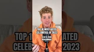 MOST HATED CELEBS OF 2023 #celebritynews #ranking #celebrity