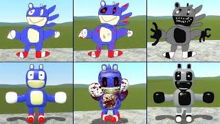 3D AND 2D CURSED SINIC 3D SANIC CLONES MEMES in Garry's Mod