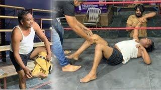 CWE | ( New Video 2020 )  Great Khali  के Wrestler  ने  Neetu Shatran Wala   बाले की बाजु तोड़ दी