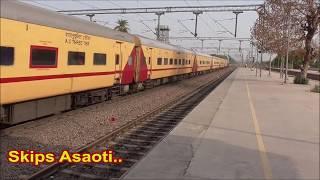 12645 Millennium Superfast Express With Fully Uniform Utkrisht Coaches Skips Asaoti !!!