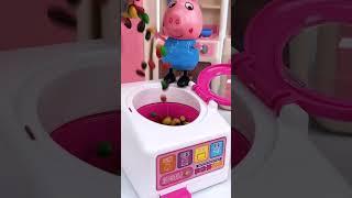 Satisfying With Unboxing Miniature Cute Peppa Pig Candy Set Toys, ASMR Videos