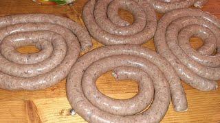 Making Hungarian "hurka" liver sausage