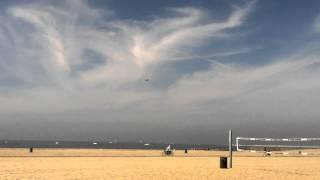 Space Shuttle Endeavour's Last Flight Over Los Angeles Beach