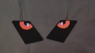 App programmable winking owl eye led display led eagle eye blinking screen for backpack bags cars