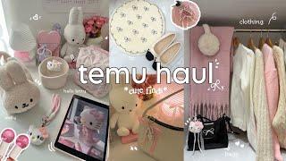 aesthetic TEMU haul !! cute accessories , clothing, shoes, home decor, Christmas gifts