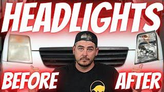 Full guide to HEADLIGHT RESTORATION | Easy DIY at home