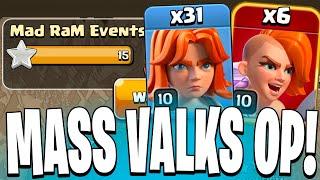 Mass Valkyries 3 Star for the Win in this 4 vs 5 War! (Clash of Clans)