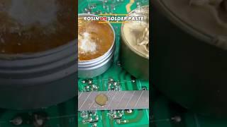 Compare rosin and solder paste. Which one offers the strongest soldering? #soldering #solderingiron