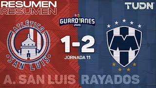 Resumen y goles | San Luis 1-2 Monterrey | Guard1anes 2020 Liga Mx - J11 | TUDN