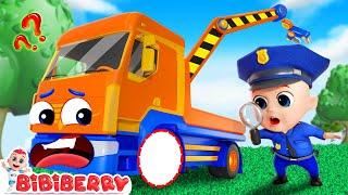 Construction Vehicles Song - Excavator Lost Wheel | Jozzy Kids Songs | Bibiberry Nursery Rhymes