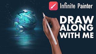 Infinite Painter Tutorial #2 Sinking planet