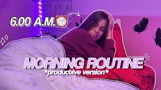 MY 6AM MORNING ROUTINE! *how to be that girl* ⏰ || SZ