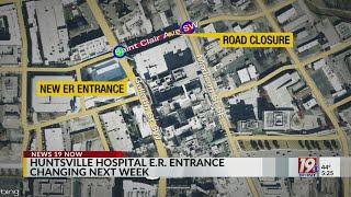 Huntsville Hospital ER Entrance Moving | Jan. 3 2025 | News 19 at 5:00