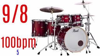 9/8 Odd Time beat Drums only Backing Track