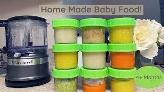 Homemade Baby Food 4 + Months *Pediatrician approved*