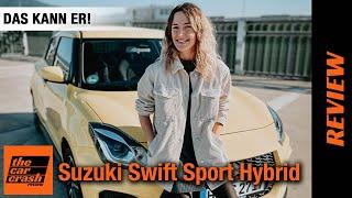 Suzuki Swift Sport Hybrid (2021)  Was kann der Kraftzwerg mit Mild-Hybrid?! Fahrbericht | Review