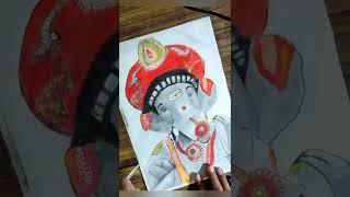 Ganesh ji Drawing ️ | Wonder Dhruv @It's art Adda #drawing #shorts