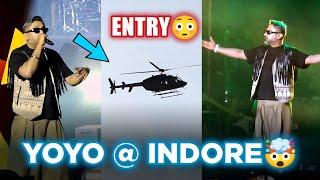 YO YO HONEY SINGH INDORE CONCERT 2025  GRAND ENTRY IN HELICOPTER  MANIAC | MILLIONAIRE TOUR