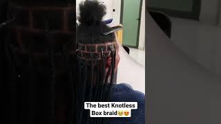 The best Knotless Box braid #hairstyles #shorts#knotlessbraids