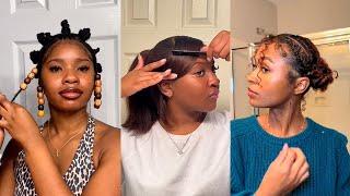 Easy Gorgeous 4c Natural Hairstyles Compilation  Viral Black Hair TikToks