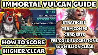 Immortal Vulcan Guide: How To Boost Score & Clear - Builds, Teams, FES/Gold-King of Fighters Allstar