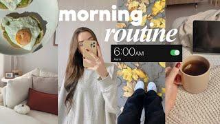 6AM FALL MORNING ROUTINE ️ cozy, productive habits for early mornings