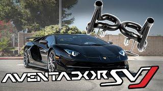 SSR Performance Lamborghini Aventador SVJ Competition Series Exhaust (Sound Clip Rev/Drive by)