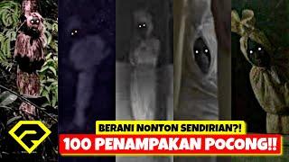 SERAM..!!! 100 PENAMPAKAN HANTU POCONG!! TERJELAS!!  BERANI NONTON SENDIRIAN?!