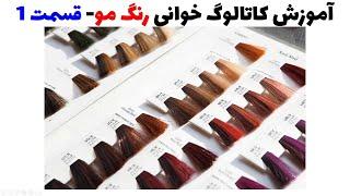 (How to read the number in hair color-part1 )/ آموزش کاتالوگ خوانی رنگ مو- قسمت 1