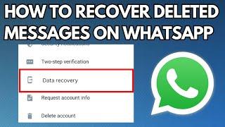 How to Recover Deleted Messages on WhatsApp Without Backup (2023) | Restore Deleted WhatsApp Chats