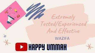 EXTREMELY TESTED/EXPERIENCED AND EFFECTIVE AMAL | HAPPY UMMAH | 2021