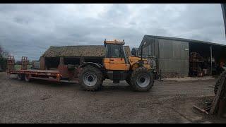 Classic JCB Fastrac in Yard , Happy New Year