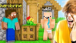 Dołączyłem na serwer WIDZA jako HEROBRINE! | Minecraft Troll