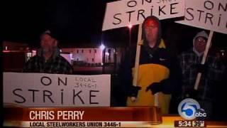 Canton steelworkers go on strike