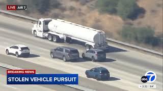 KABC-TV Stolen Vehicle Pursuit Coverage (October 23, 2024)