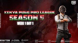 KENYA PUBG PRO LEAGUE SEASON 5 LIVESTREAM || WEEK 1 DAY 1#pubg  #bgmilive #pubgmobile #pubgm