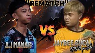 REMATCH  AJ MANAS  JAYBEE SUCAL 7/9/10 PARTIDA  10 BALLS  RACE 20