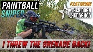 I Threw The Grenade Back! - Paintball Sniper in the UK w/ Hidden Hedgehog