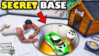 Franklin Build Underground Secret Base To Hide From Terrorists In GTA 5 | SHINCHAN and CHOP