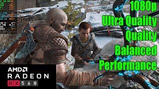 RX 560 4GB | God of War - FSR Ultra Quality, Quality, Balanced, Performance