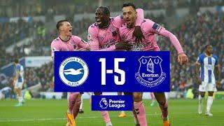 BRIGHTON 1-5 EVERTON | Premier League highlights