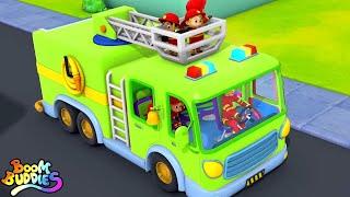 Wheels On The Firetruck, Big Green Firetruck & More Nursery Rhymes for Kids