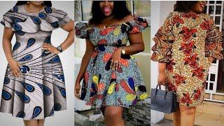 Hottest and fabulous African print short gown dress styles | Ankara fashion styles