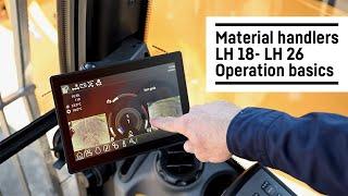 Material handler - LH 18 - LH 26 - Operation basics | Liebherr