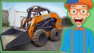 Skid Steer with Blippi | Construction Trucks for Kids