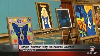 Wendy Rodrigue wife of famous Louisiana painter speaks at Ascension Episcopal School