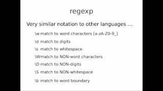 Perl part 4: Regular Expressions